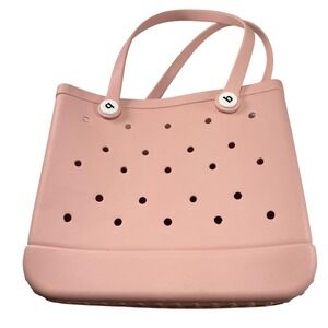 Bogg Bag Pink Rubber Beach Tote Large Waterproof EVA Carryall
